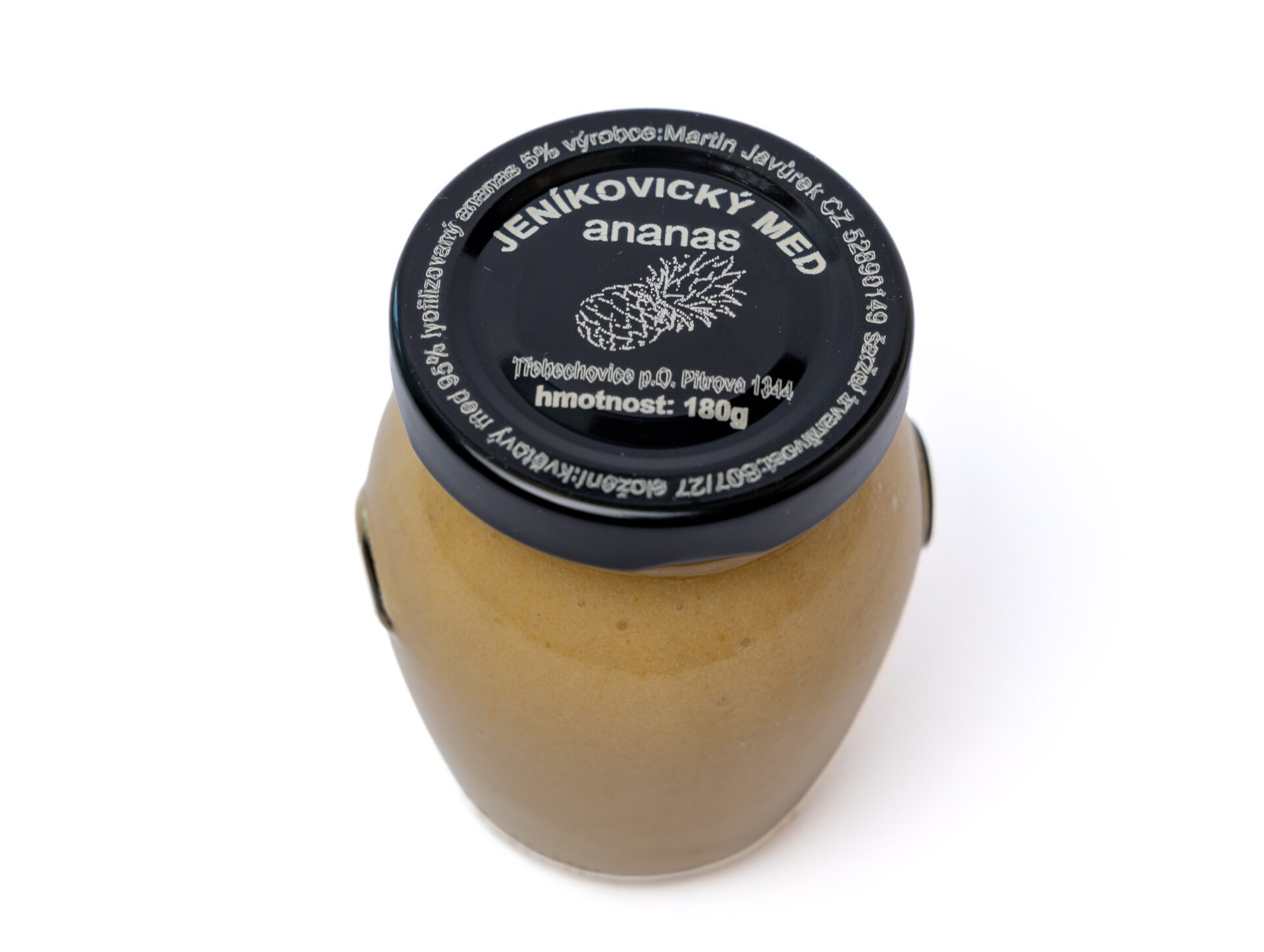 Ananasový med 180 g – pastovaný s lyofilizovaným ananasem
